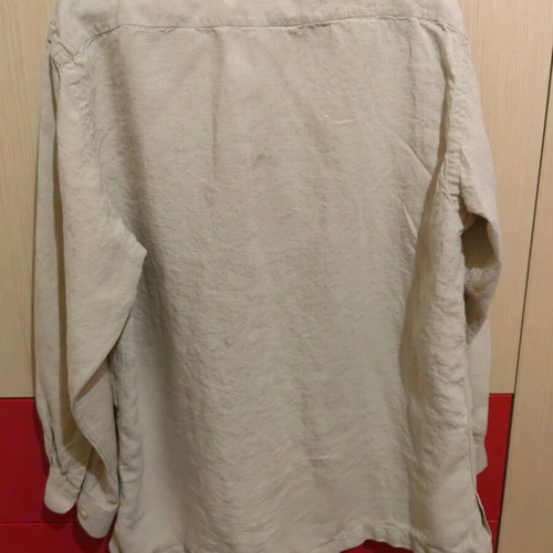 Men's linen shirt L like new, beige
