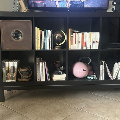 IKEA KALLAX 8-Shelf Bookcase Dark Brown 77×147 cm