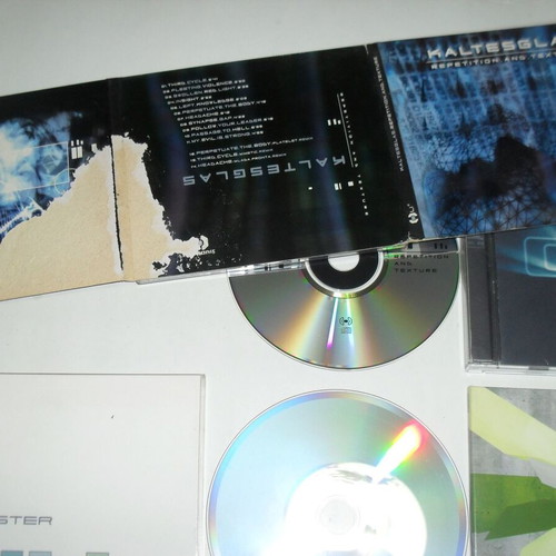 5 original electronic music CDs used with slightly damaged digipaks