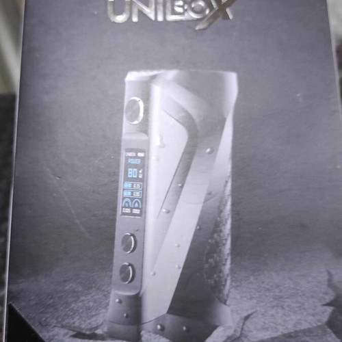 Oxva Unibox Mod 80W black metal with silicone case and leather