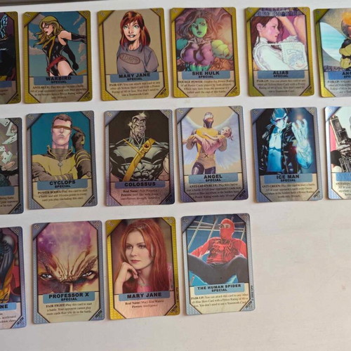Marvel Recharge cards like new, set of 16 foil