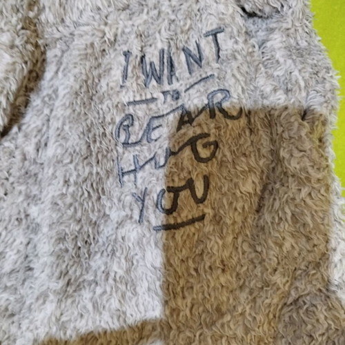 Oysho pajama pants xs grey fluffy like new