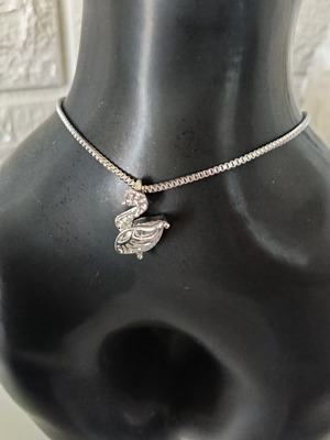 Necklace new, gray color