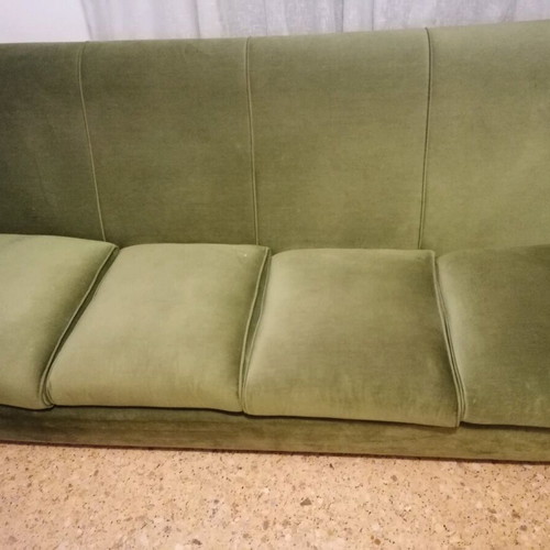 Four-seater sofa used, convertible to bed