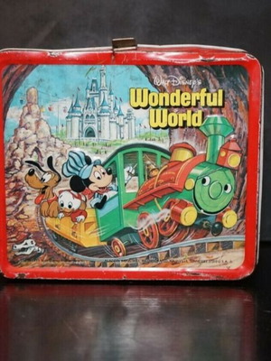 Метално кутия за обяд Walt Disney употребявана, детска градина 1980