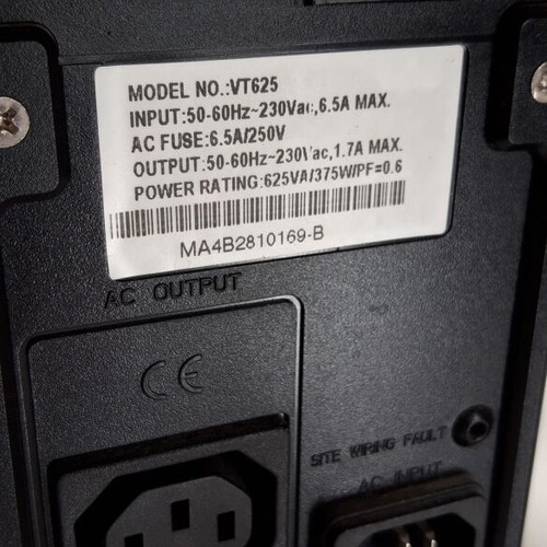 Ups Ablerex VT625 like new with brand new batteries 375W 625 VA