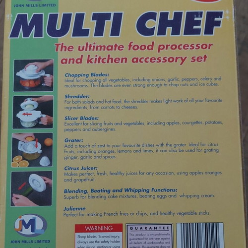 Multi Chef Multi-Functional Manual Food Processor used