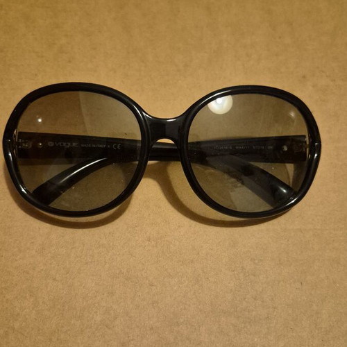 Vogue sunglasses with case, black lenses