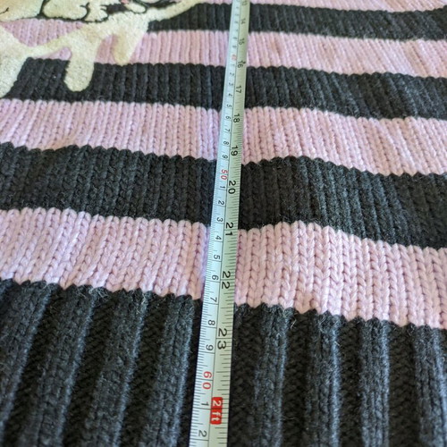 Hello Kitty Sanrio Pullover with Kuromi & My Melody used, striped, size S