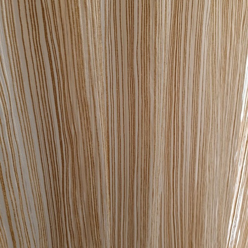 Curtain for balcony door used, 2.70 m width x 2.25 m height, beige tones