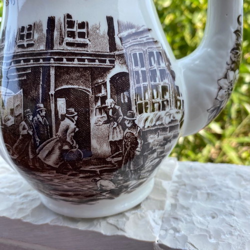 Vintage Royal Tudor Ware Coaching Taverns pitcher used