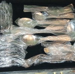 Solingen cutlery set new, stainless steel with gold-plated details, 72 pieces