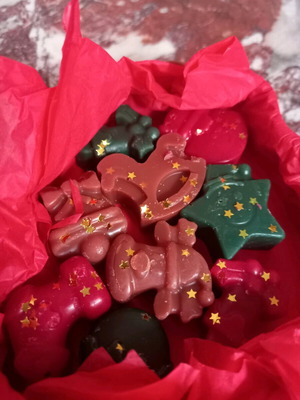 Christmas wax melts set with Nutcracker plate new