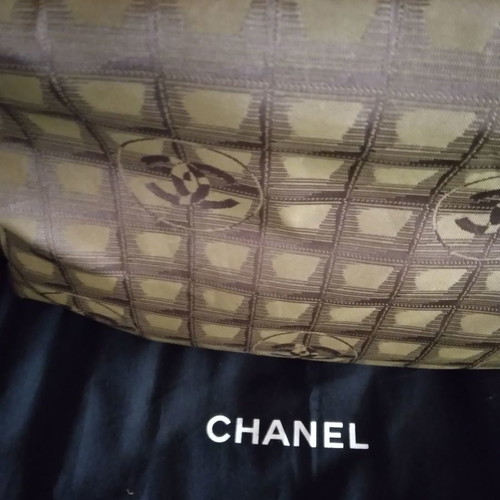 Chanel large shoulder canvas bag like new, authentic vintage