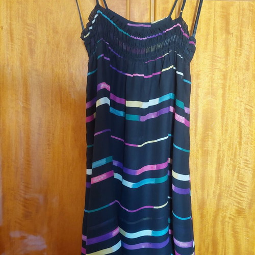 Silk summer dress Les Petites Collection like new, adjustable straps