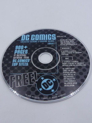 DC Comics Collected Editions & Graphic Novels Library CD-ROM used 2003