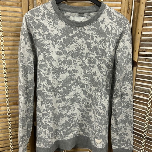Rockerbox grey patterned sweatshirt, size S