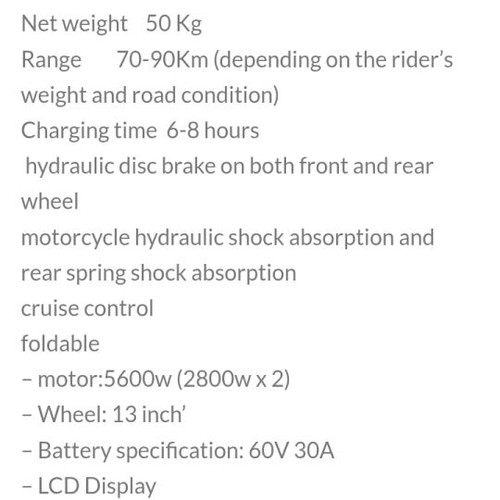 Electric vehicle 225 used