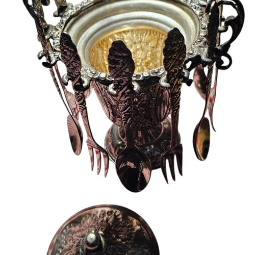 Silver-Plated Sweet Container Set Like New