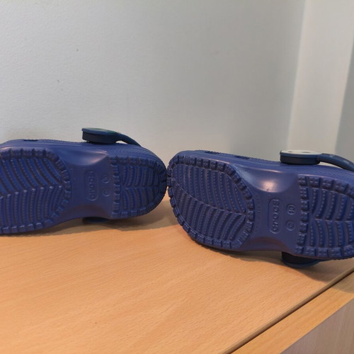 Crocs children's sandals navy blue with rocket design new