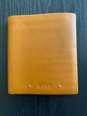 Πορτοφόλι Hugo Boss καινούργιο, μπεζ και πορτοκαλί δέρμα