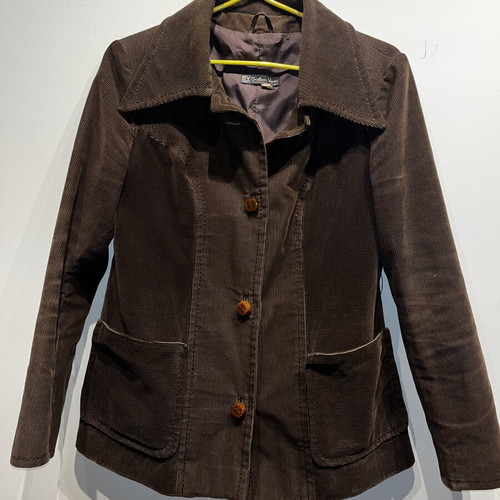 Vintage Salon Vert Brown Corduroy Jacket like new, 70s-80s