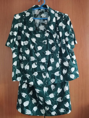 Spring suit like new, handmade, size L-XL