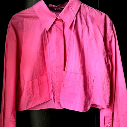 Zara shirt pink like new, size S