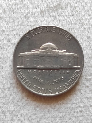 United States 5 Cents 1964 coin used