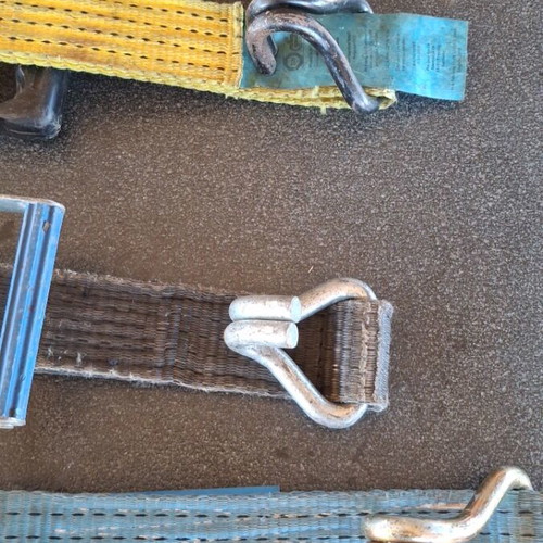 Ratchet straps used, set of 4 without straps