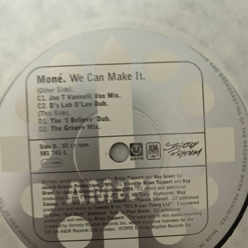 Moné We Can Make It 2x12" vinyl electronic album