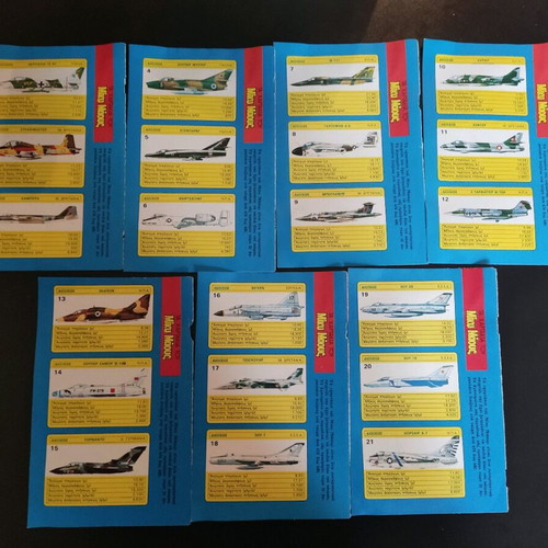 Mickey Mouse collectible stickers (Fighter Planes) like new, pack of 21