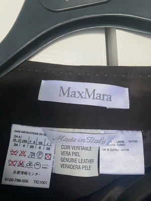 Max Mara suede leather skirt like new, brown, size M