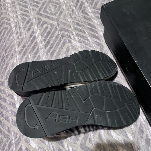 Ash women's sneakers size 38 used, black and grey