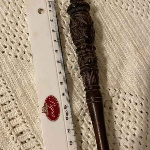 Wooden handmade pipe used