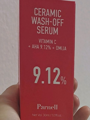 Ceramic Wash-Off Serum AHA 9.12 Omija καινούργιο 30ml
