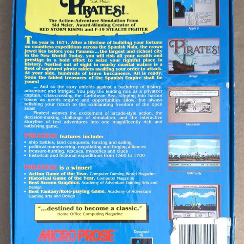 Sid Meier's Pirates Amiga like new, complete in box