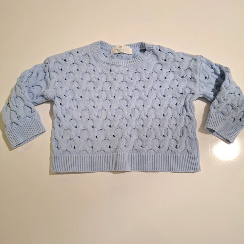H&M knitted sweater and Primark checked pants set like new 4-5 years