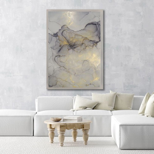 Abstract painting Lyrical Smoke new, handmade
