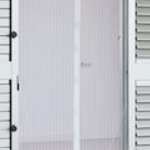 Door screen new, white with magnets, set of two pieces