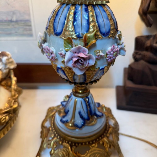 Sevres lamp used like new, height 53cm