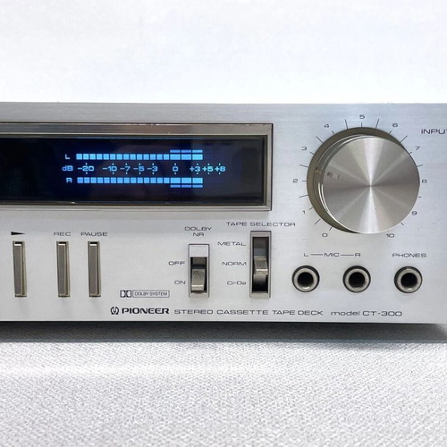 Pioneer CT‑300 Blue Line Series cassette deck used