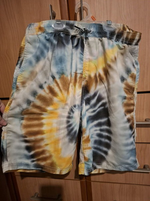 Branded swim shorts used size S multicolor with inner mesh