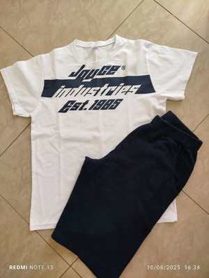 Joyce βαμβακερό σετ βερμούδα με tshirt καινούργιο νούμερο 14