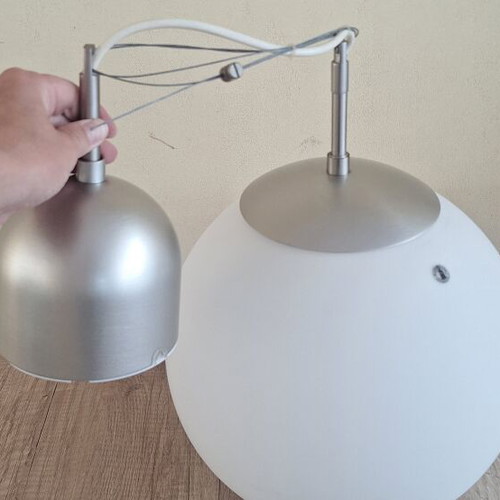 Glass ceiling light used in excellent condition