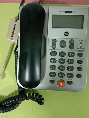 General Electric landline phone used, silver color