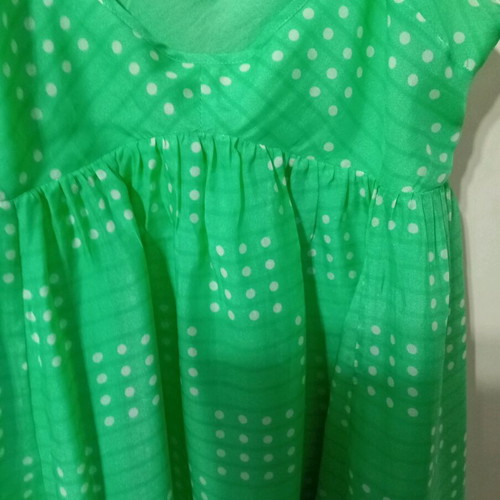 DKNY airy dress green like new with pockets and zipper