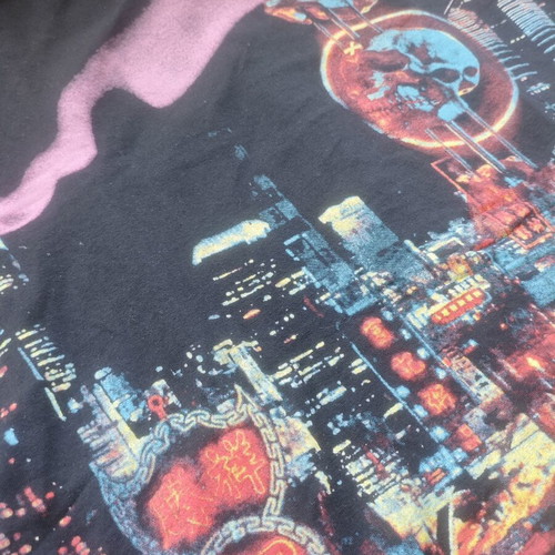 Hip Hop T-shirt cotton black XL like new, wide fit