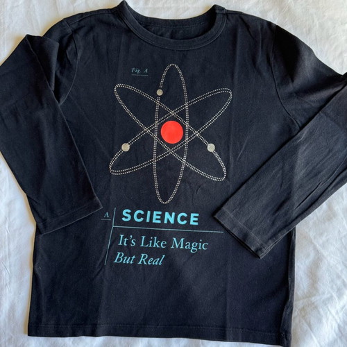 GAP long-sleeve shirt used, size 122 cm, black