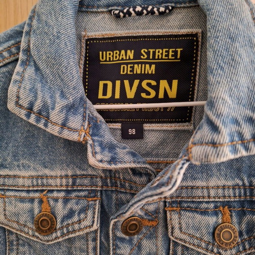 Unisex denim jacket like new, size 98 cm